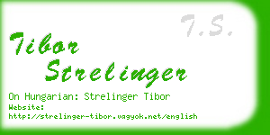 tibor strelinger business card